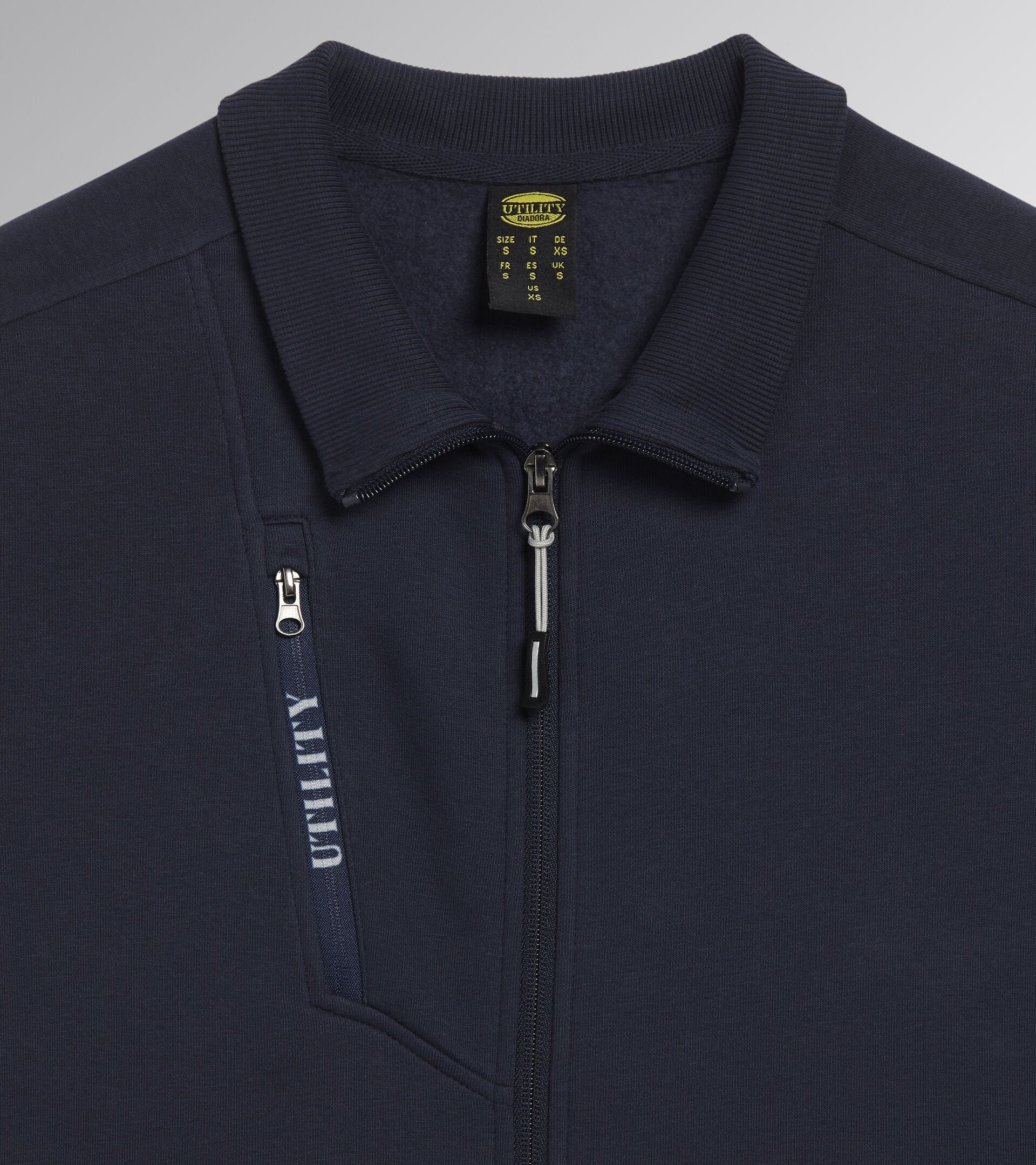 Diadora Utility DONNA SWEATSHIRT FZ ATHENA FELPA FULL ZIP BLU  177677 60062