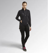 Diadora Utility DONNA SWEATSHIRT FZ ATHENA FELPA FULL ZIP NERO  177677 80013