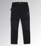 Diadora Utility PANT CARBON SOFTSHELL PERF Pantalone performance NERO 179459 