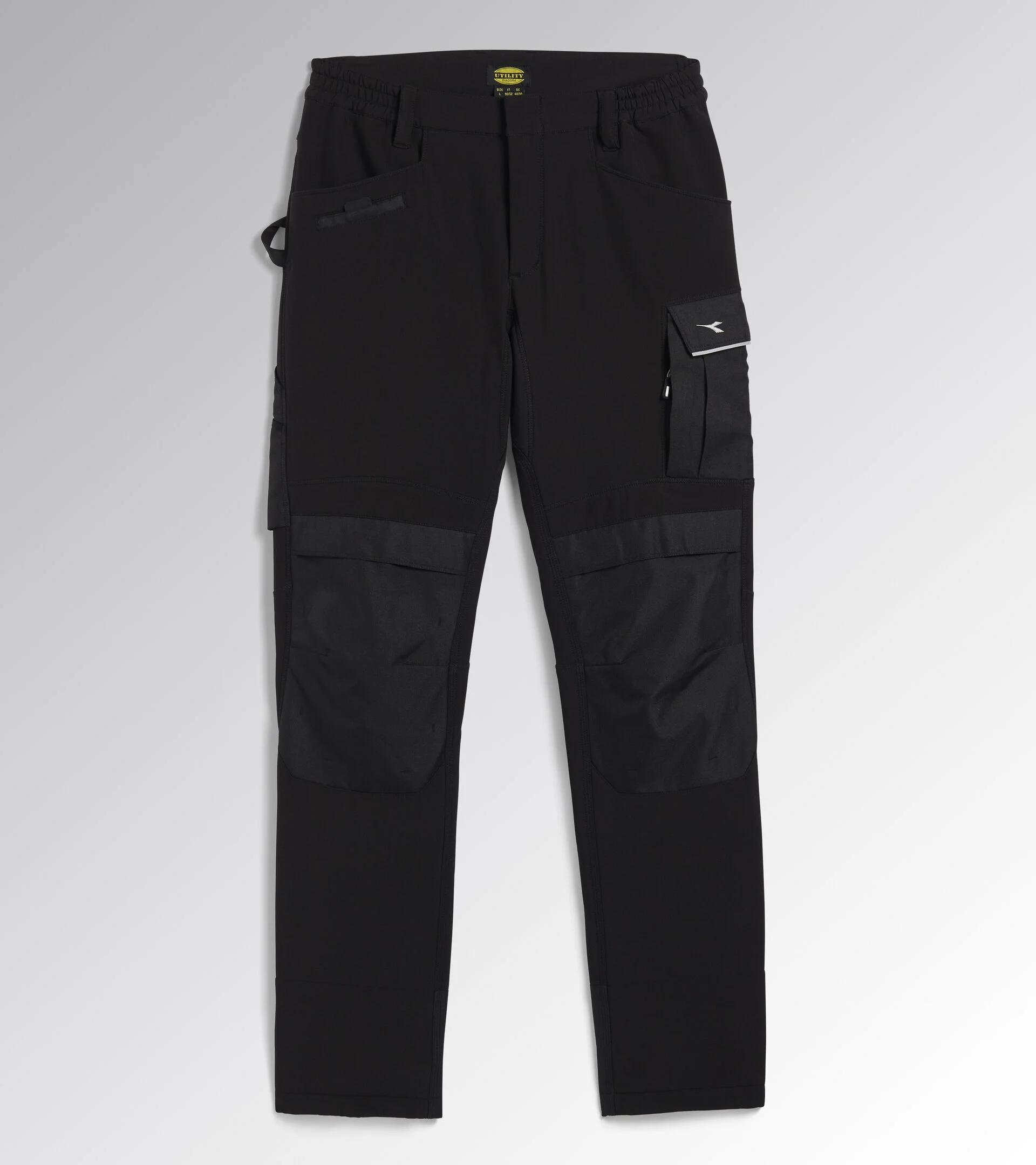 Diadora Utility PANT CARBON SOFTSHELL PERF Pantalone performance NERO 179459 