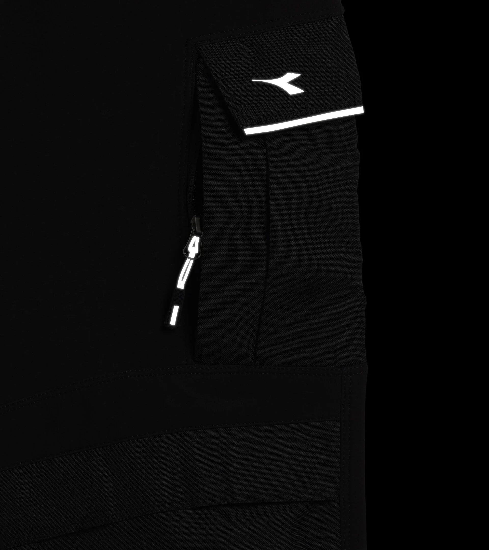 Diadora Utility PANT CARBON SOFTSHELL PERF Pantalone performance NERO 179459 