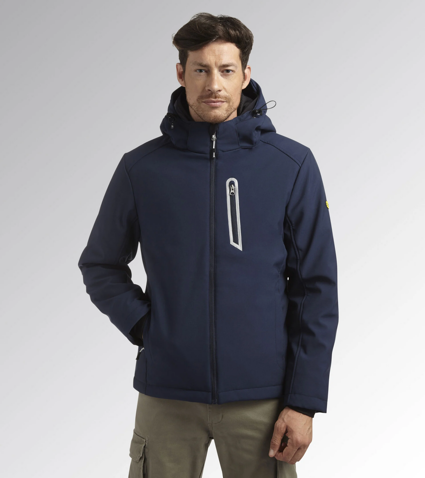 DIADORA UTILITY  - GIACCA PADDED SOFTSHELL SAIL BLU CLASSICO 178365 60062