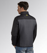 DIADORA UTILITY  LIGHT JACKET COLOR BLOCK giacca imbottita leggera nero/verde/giallo