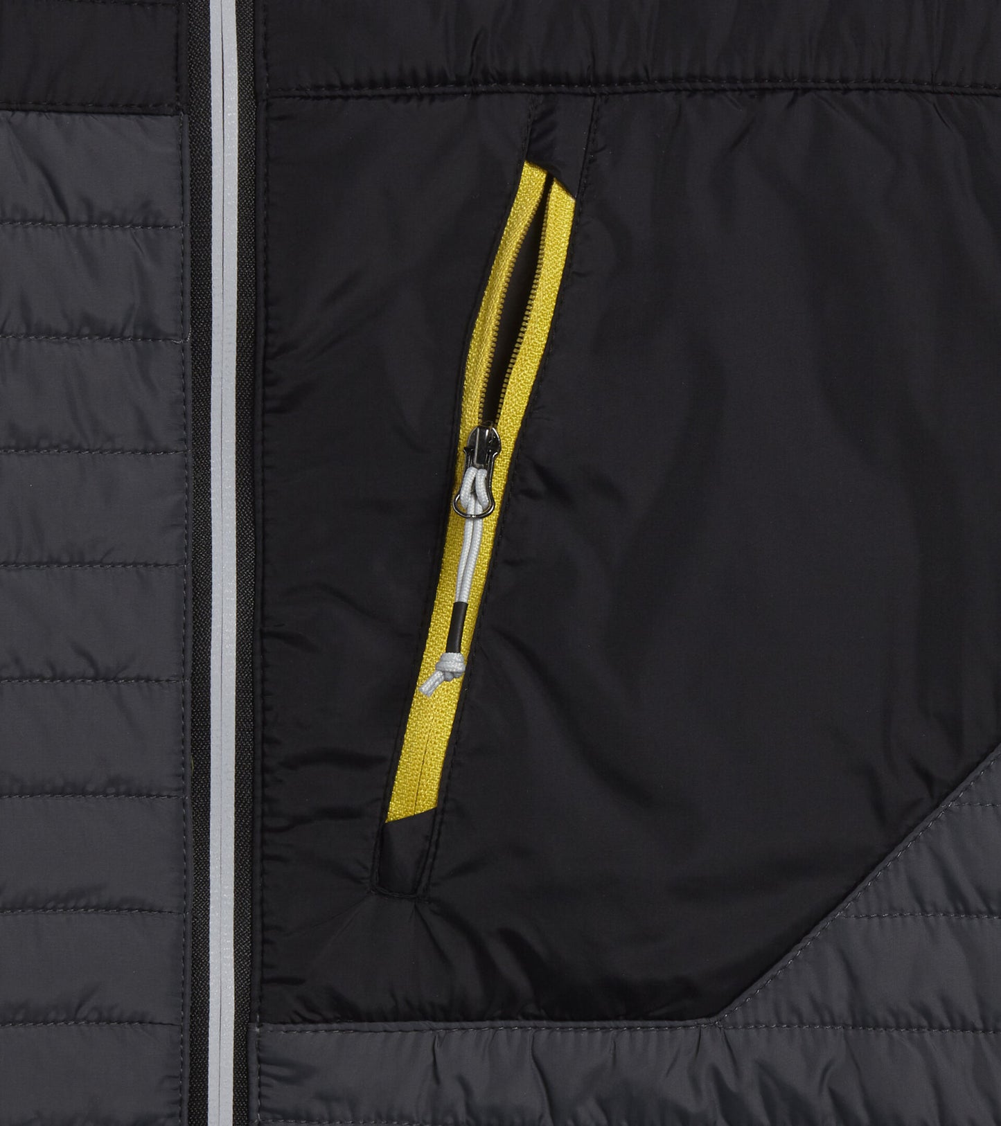 DIADORA UTILITY  LIGHT JACKET COLOR BLOCK giacca imbottita leggera nero/verde/giallo