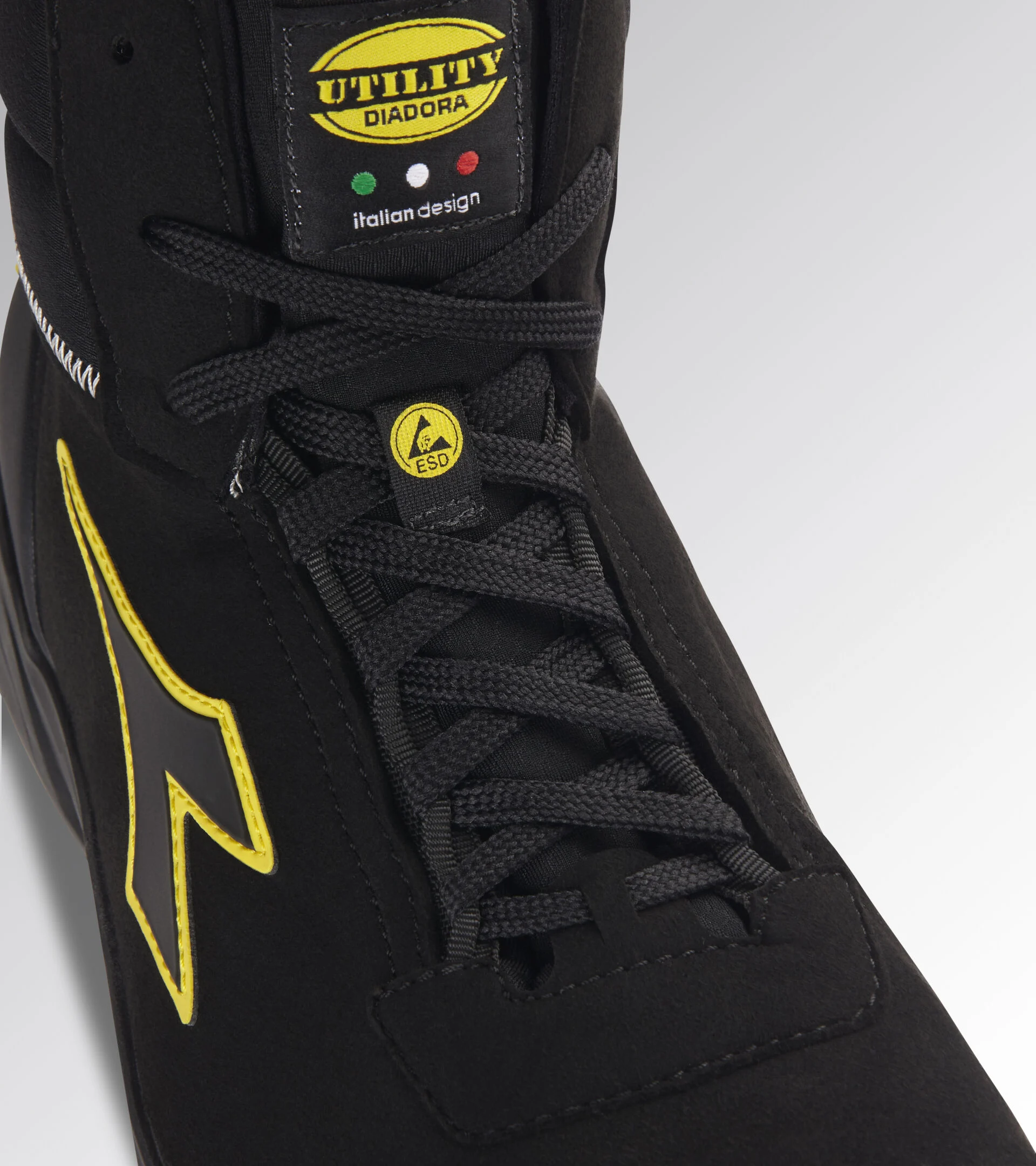 Scarpe Antinfortunistiche Diadora FLY LITEBASE MID S3 HRO SRC ESD NERO/NERO