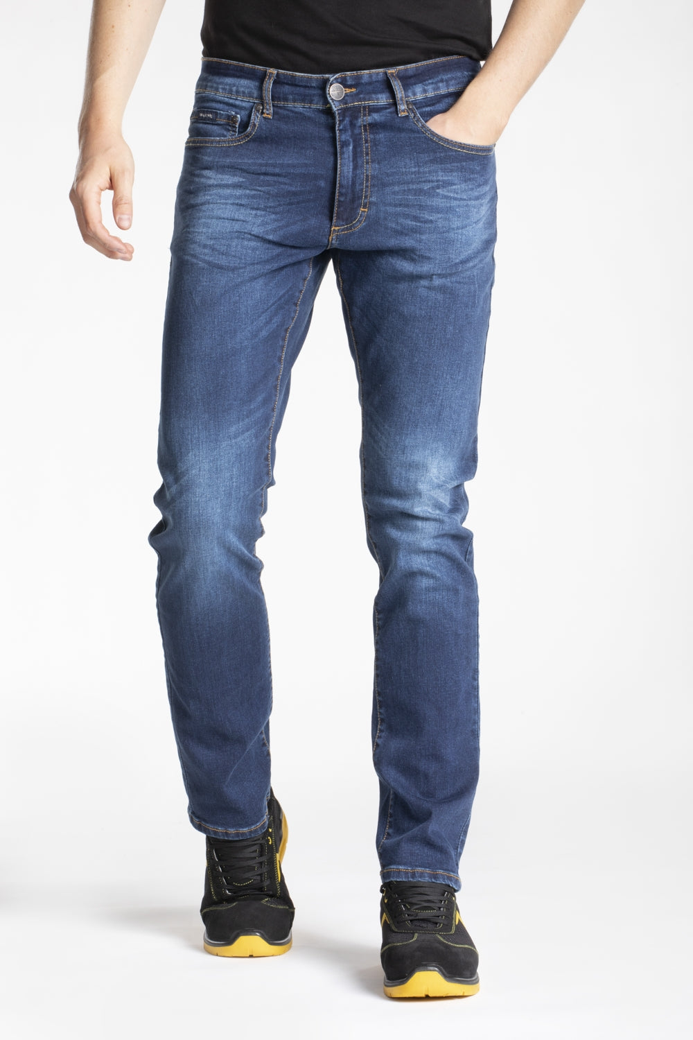 Jeans Fibreflex  dritti comfort in denim spazzolato elasticizzato WORK8 Rica Lewis