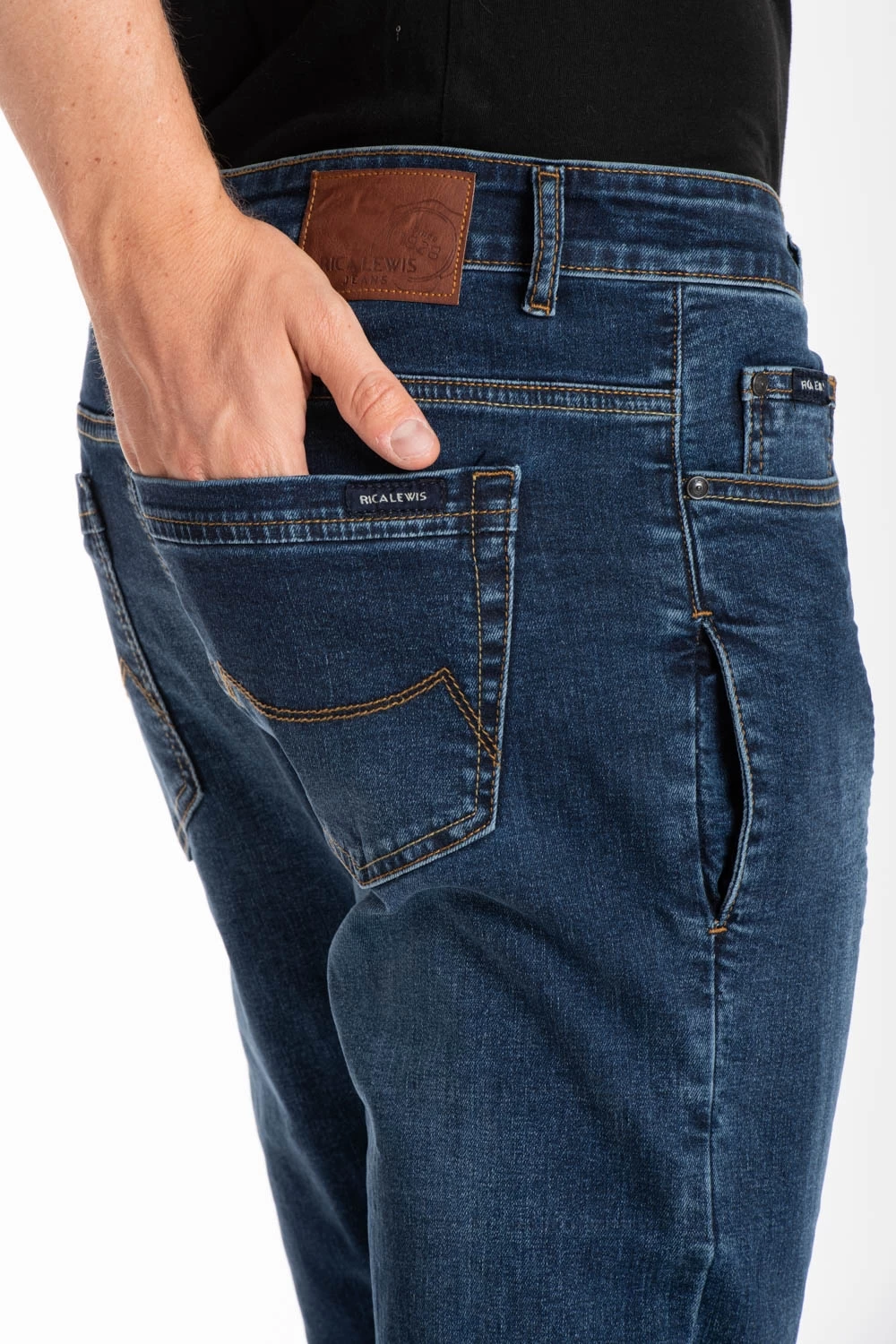 Jeans Fibreflex®  Smartphone stretch Smart Pocket blu denim Rica Lewis