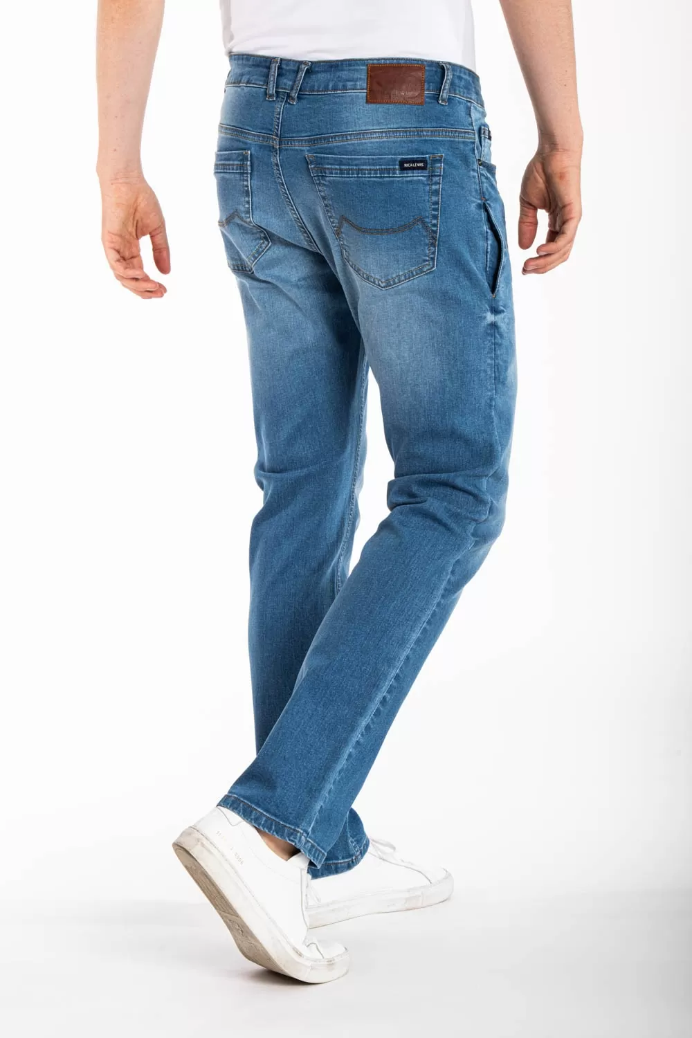 Jeans Fibreflex® Smartphone jeans stretch stone wash Smart Pocket light Rica Lewis