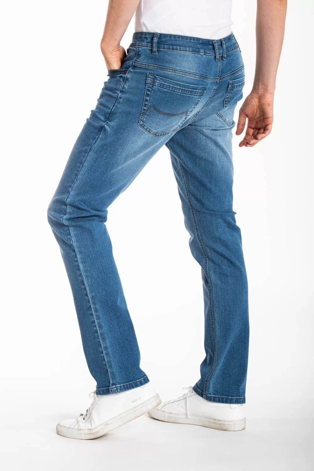 Jeans Fibreflex® Smartphone jeans stretch stone wash Smart Pocket light Rica Lewis