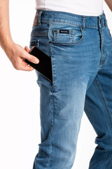 Jeans Fibreflex® Smartphone jeans stretch stone wash Smart Pocket light Rica Lewis