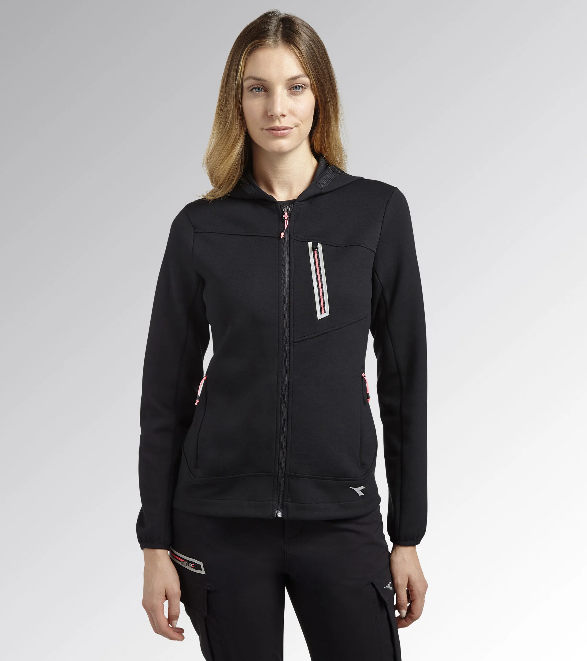 Felpa Donna Diadora Utility SWEATSHIRT ABILITY ATHENA NERO 179827 80013
