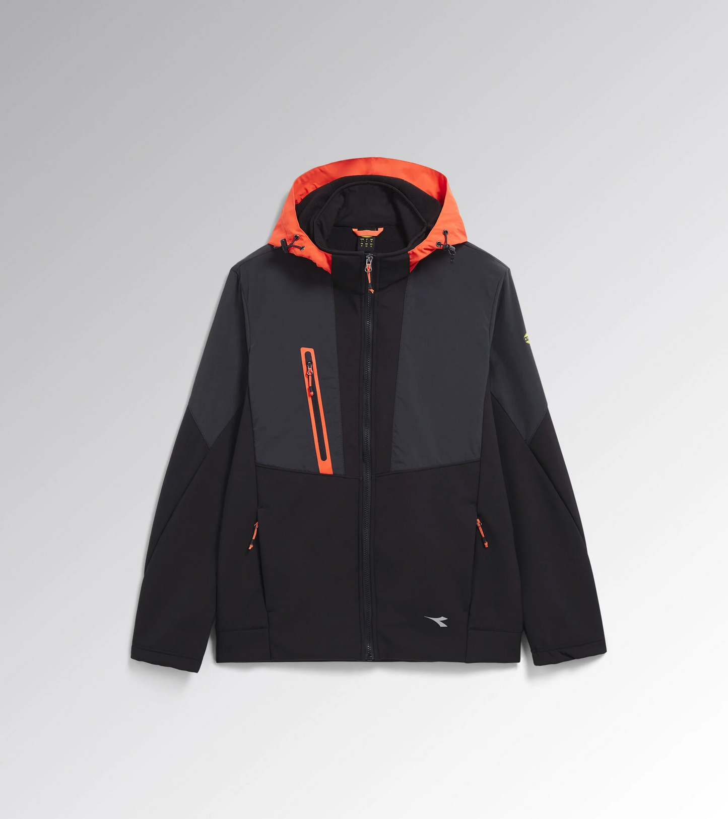 DIADORA UTILITY  SOFTSHELL HYBRID  Giacca bimateriale softshell 179823 C8817 NERO/NERO FANTASMA