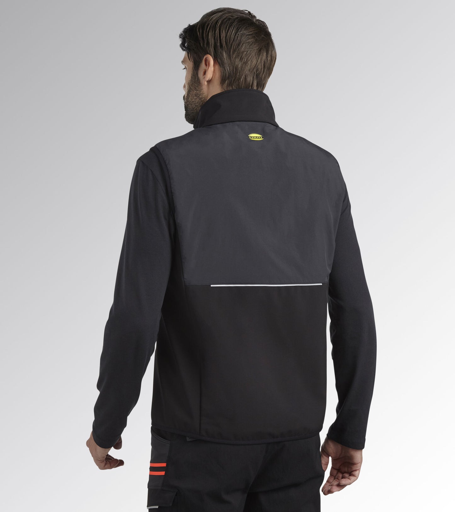 Diadora Utility VEST SOFTSHELL HYBRID Gilet bimateriale softshell  180066 C8817 NERO/NERO FANTASMA