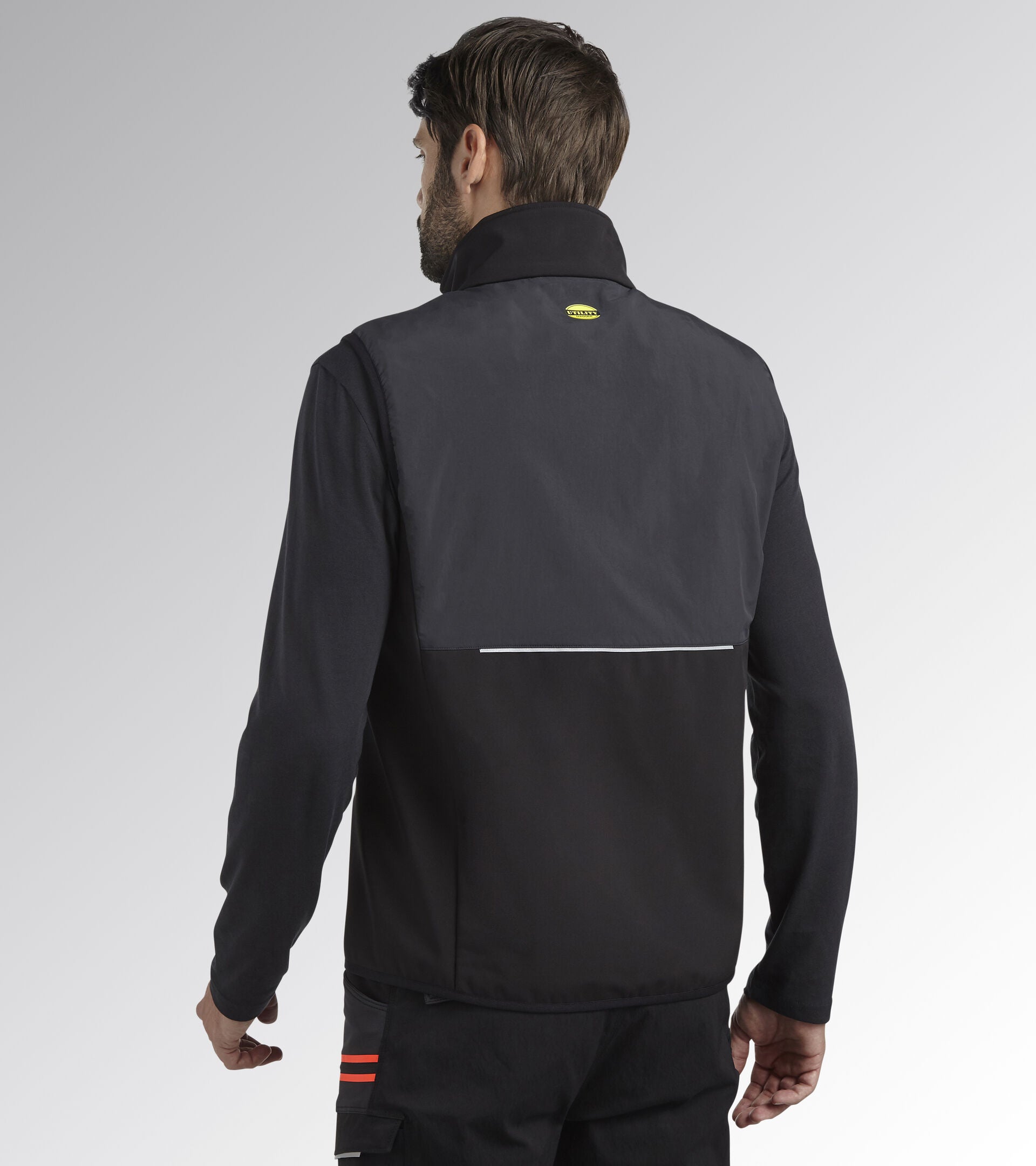 Diadora Utility VEST SOFTSHELL HYBRID Gilet bimateriale softshell  180066 C8817 NERO/NERO FANTASMA