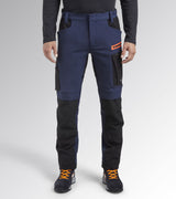 Diadora Utility PANT HYBRID PERFORMANCE Pantalone performance multimateriale elasticizzato 179838 C4725 NERO/BLU PROFONDO