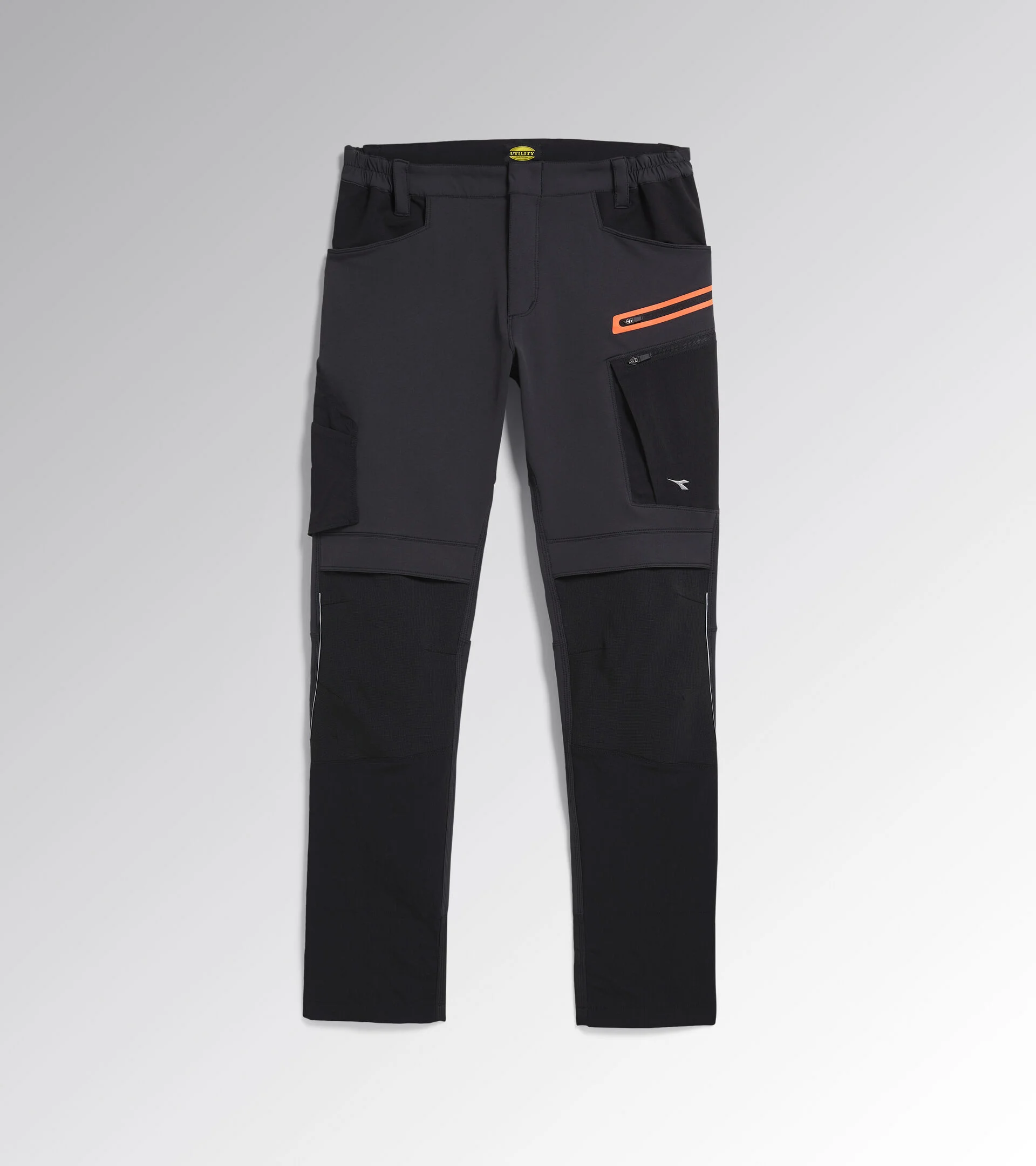 Diadora Utility PANT HYBRID PERFORMANCE Pantalone performance multimateriale elasticizzato 179838 C8817 NERO/NERO FANTASMA
