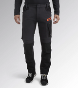 Diadora Utility PANT HYBRID PERFORMANCE Pantalone performance multimateriale elasticizzato 179838 C8817 NERO/NERO FANTASMA