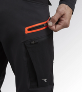Diadora Utility PANT HYBRID PERFORMANCE Pantalone performance multimateriale elasticizzato 179838 C8817 NERO/NERO FANTASMA