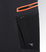 Diadora Utility PANT HYBRID PERFORMANCE Pantalone performance multimateriale elasticizzato 179838 C8817 NERO/NERO FANTASMA