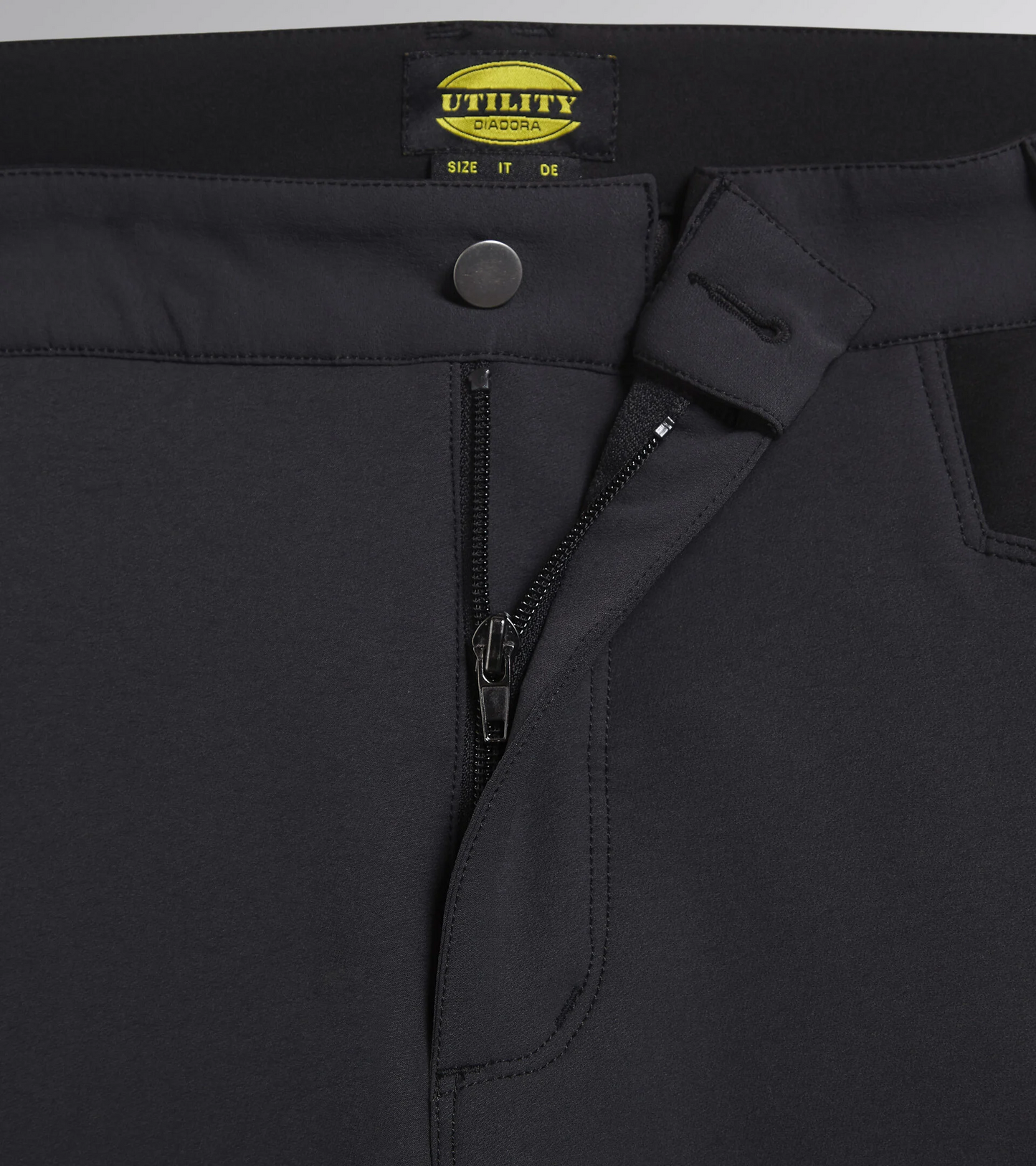 Diadora Utility PANT HYBRID PERFORMANCE Pantalone performance multimateriale elasticizzato 179838 C8817 NERO/NERO FANTASMA