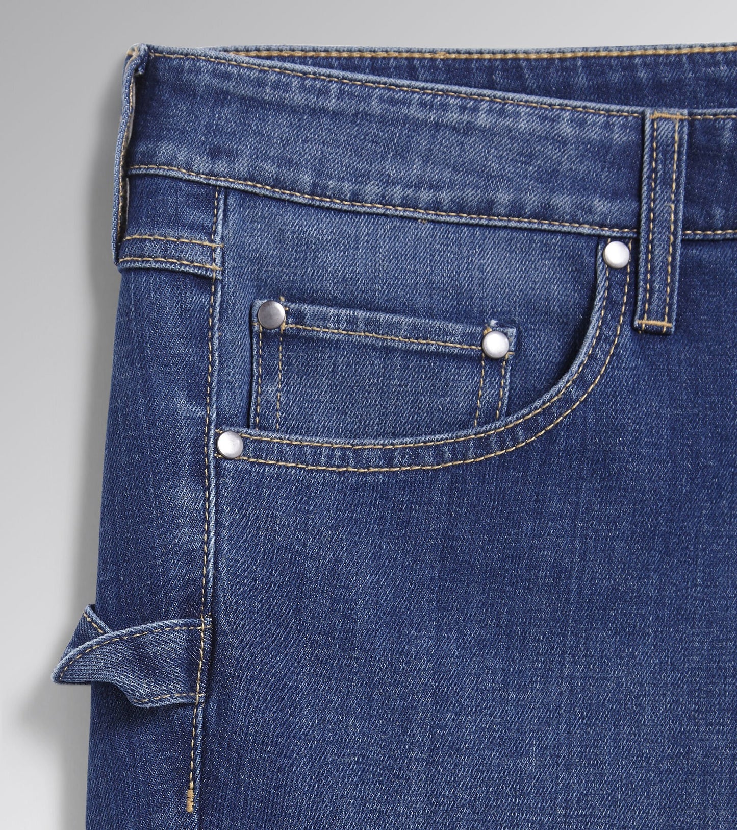 Diadora Utility  PANT STONE STRETCH jeans  Denim workwear stonewashed 179830 60023 BLU LUNA