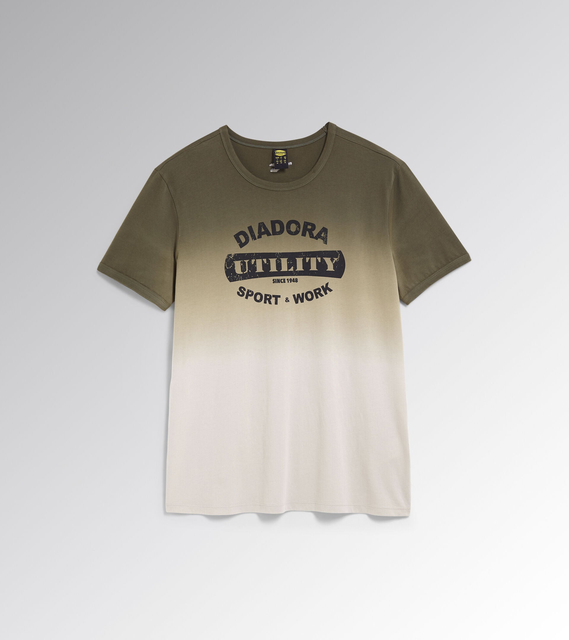 Diadora Utility  T-SHIRT DEEP DYED T-shirt manica corta 179831 25003 BEIGE BETULLA