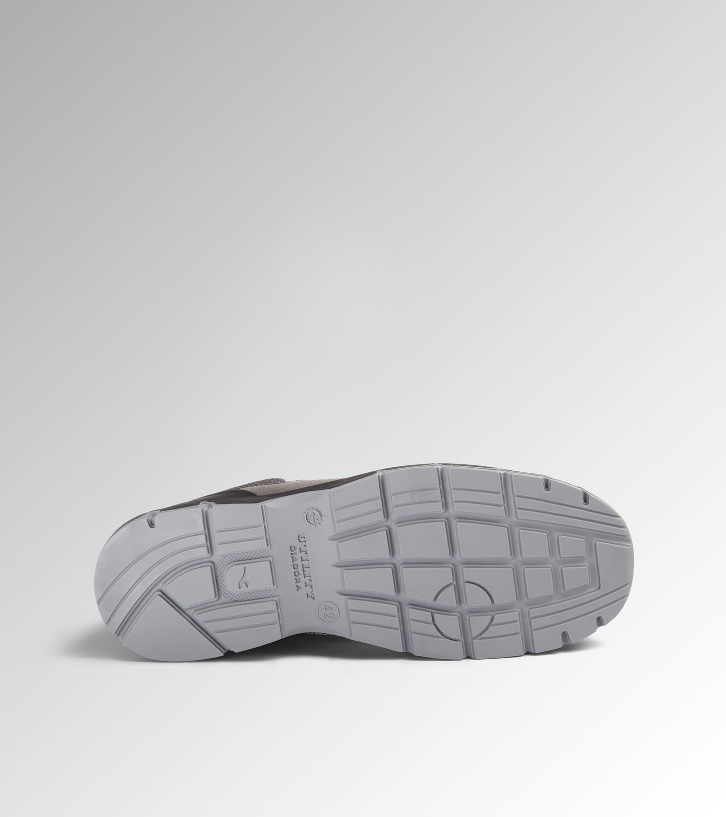 Scarpe Antinfortunistiche Diadora Utility RUN TEXT LOW METAL FREE S1PL FO SR ESD 179897 D0443 GRIGIO ACCIAIO/ANTRACITE