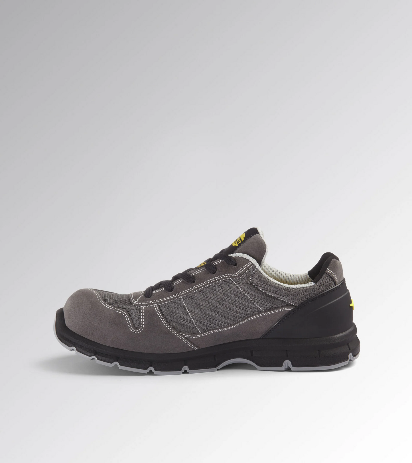 Scarpe Antinfortunistiche Diadora Utility RUN TEXT LOW METAL FREE S1PL FO SR ESD 179897 D0443 GRIGIO ACCIAIO/ANTRACITE