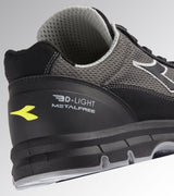 Scarpe Antinfortunistiche Diadora Utility RUN TEXT LOW METAL FREE S1PL FO SR ESD 179897 C0732 NERO/GRIGIO CARBONE