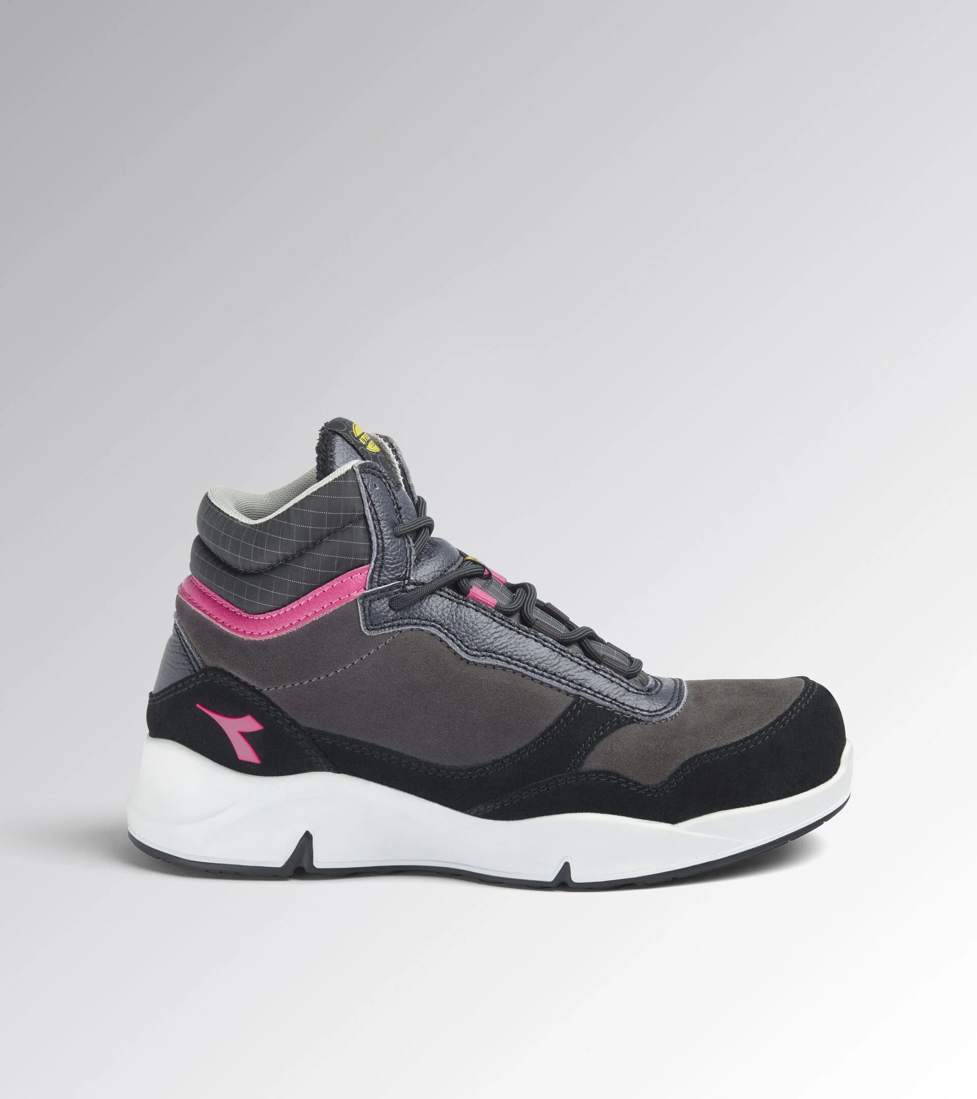 Scarpe Antinfortunistiche Diadora Utility Donna ATHENA MID S3L FO SR ESD NERO FUMO/POMODORO 179901 D0458