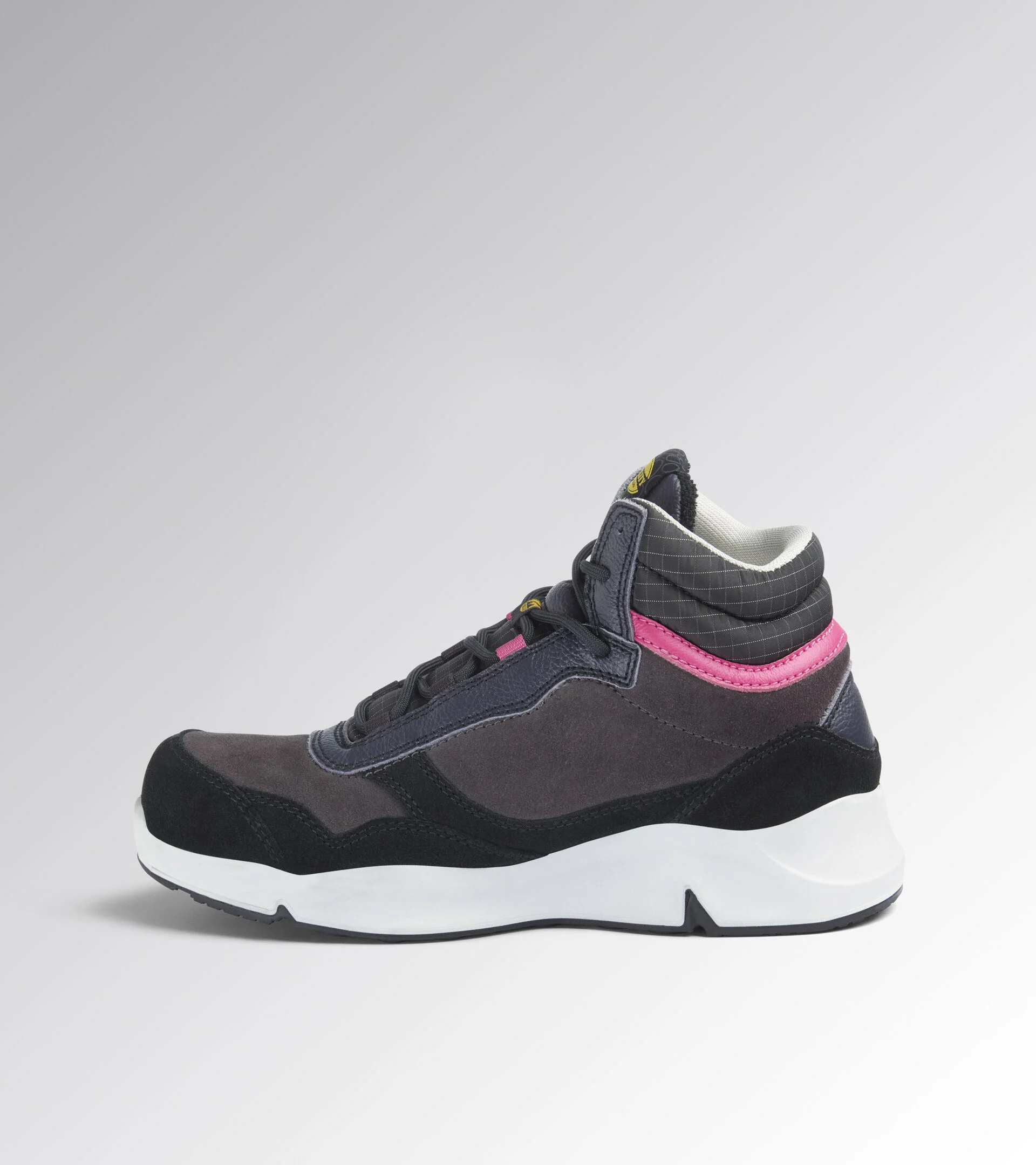 Scarpe Antinfortunistiche Diadora Utility Donna ATHENA MID S3L FO SR ESD NERO FUMO/POMODORO 179901 D0458