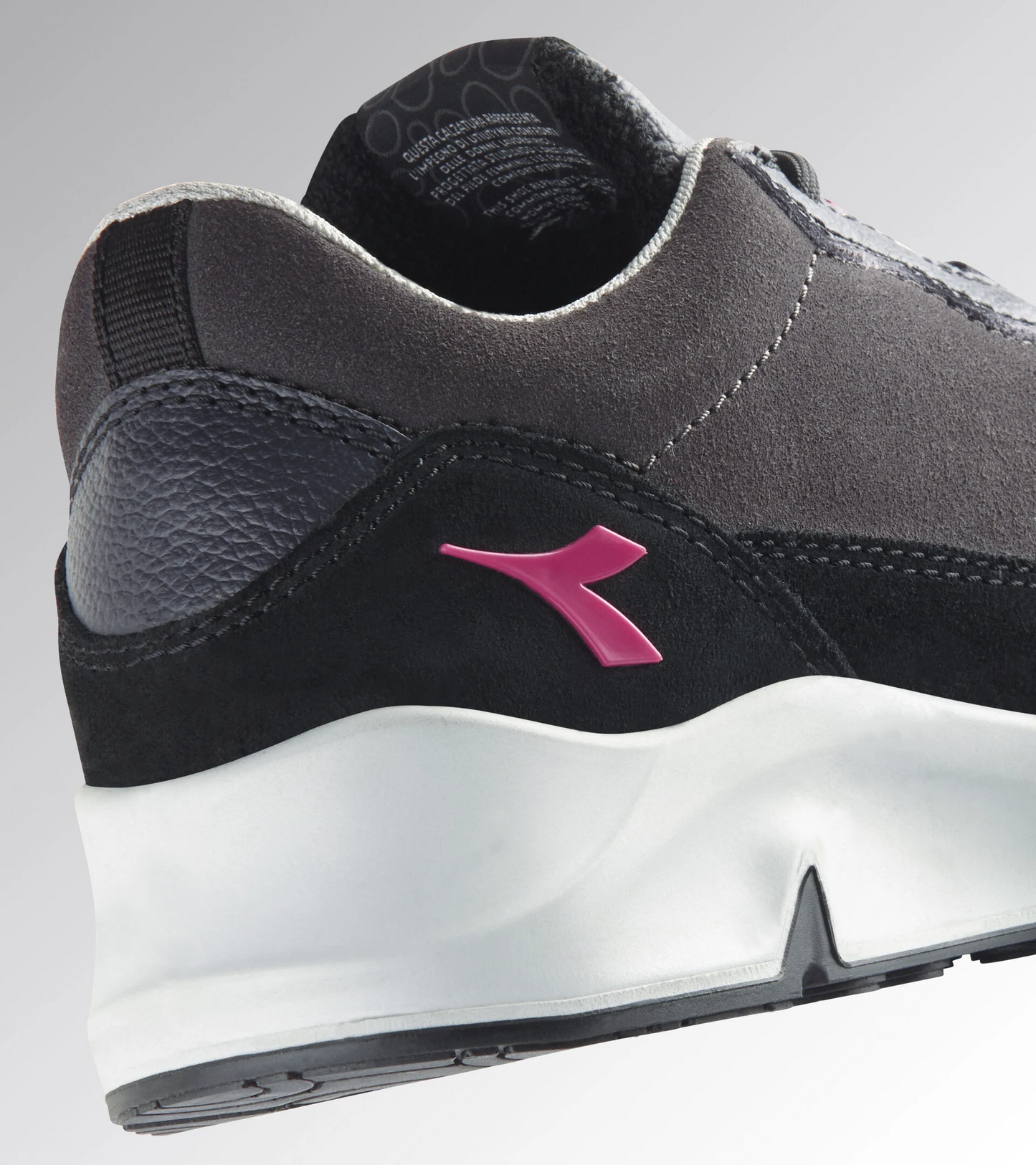 Scarpe Antinfortunistiche Diadora Utility Donna ATHENA LOW S3L FO SR ESD NERO FUMO/POMODORO 179902 D0458