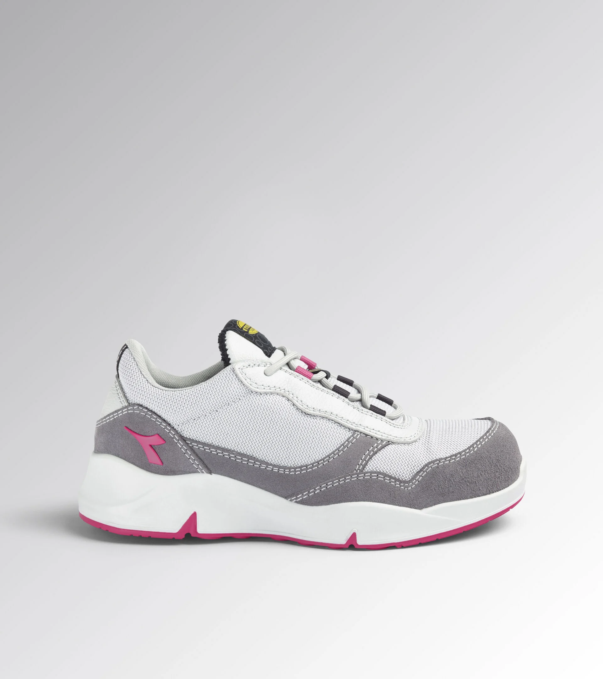 Scarpe Antinfortunistiche Diadora Utility Donna ATHENA TEXT LOW S1PL FO SR ESD GRIGIO ALLUMINIO/POMODORO 179903 D0459