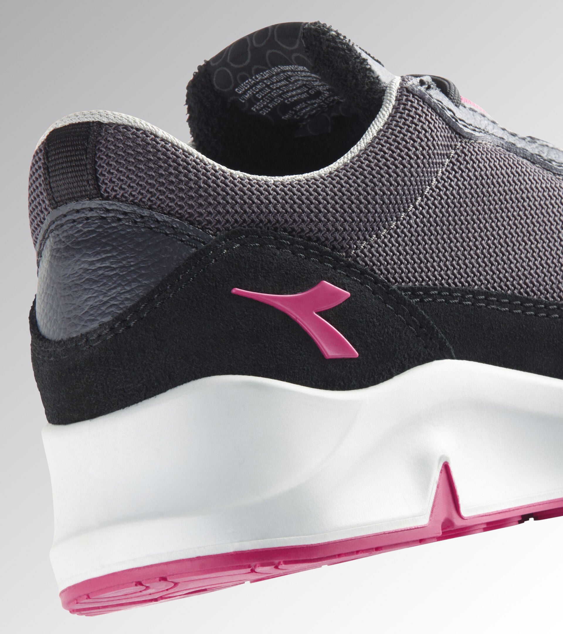 Scarpe Antinfortunistiche Diadora Utility Donna ATHENA TEXT LOW S1PL FO SR ESD NERO FUMO/POMODORO 179903 D0458