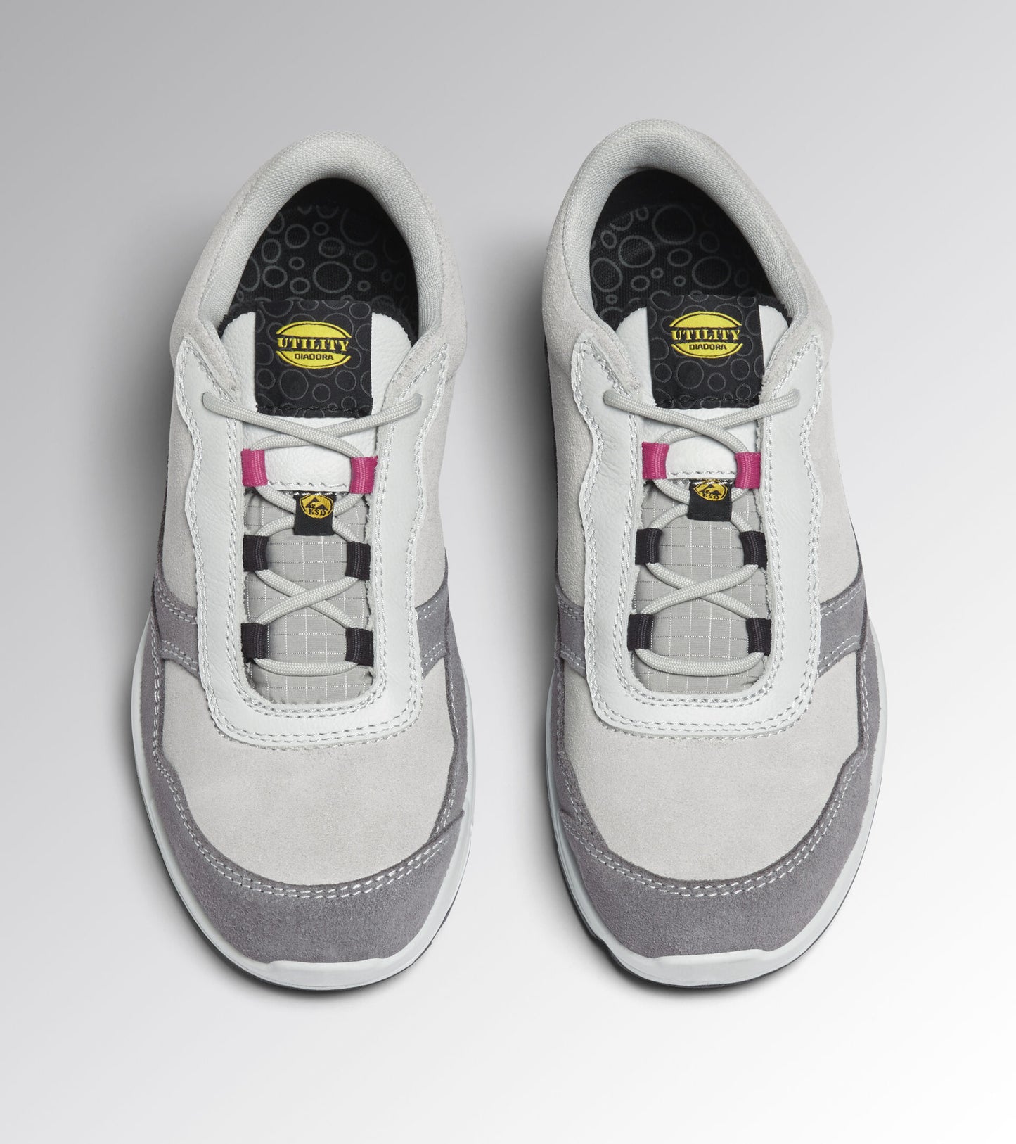 Scarpe Antinfortunistiche Diadora Utility Donna ATHENA LOW S3L FO SR ESD GRIGIO ALLUMINIO/POMODORO 179902 D0459