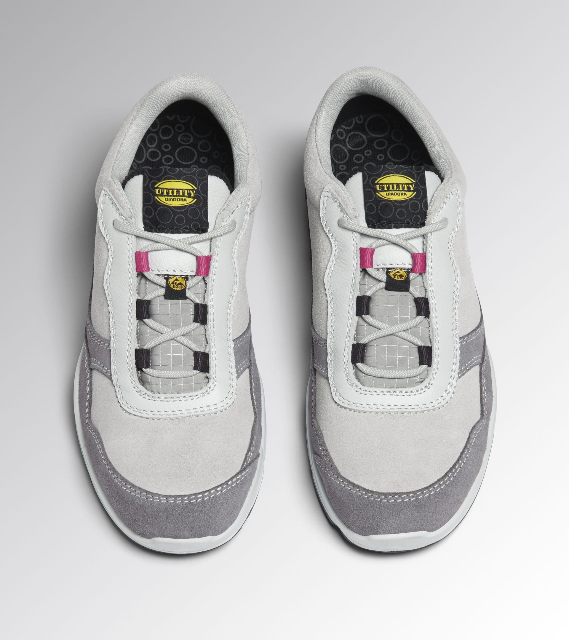 Scarpe Antinfortunistiche Diadora Utility Donna ATHENA LOW S3L FO SR ESD GRIGIO ALLUMINIO/POMODORO 179902 D0459