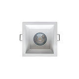 FARETTO QUADRATO GU10  PAOLA BIANCO IP20 max 35W POLIPLAST 401010BI