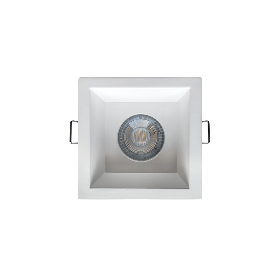 FARETTO QUADRATO GU10  PAOLA BIANCO IP20 max 35W POLIPLAST 401010BI