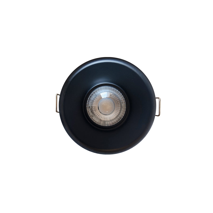 FARETTO ROTONDO GU10 RAFFAELLA NERO IP20 max 35W POLIPLAST 401011NE