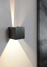 Proiettore da esterno quadrato 6,8W 3000K IP54 Bianco Beneito Faure 3983