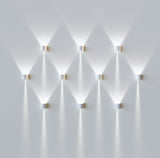 Proiettore da esterno quadrato 6,8W 3000K IP54 Bianco Beneito Faure 3983