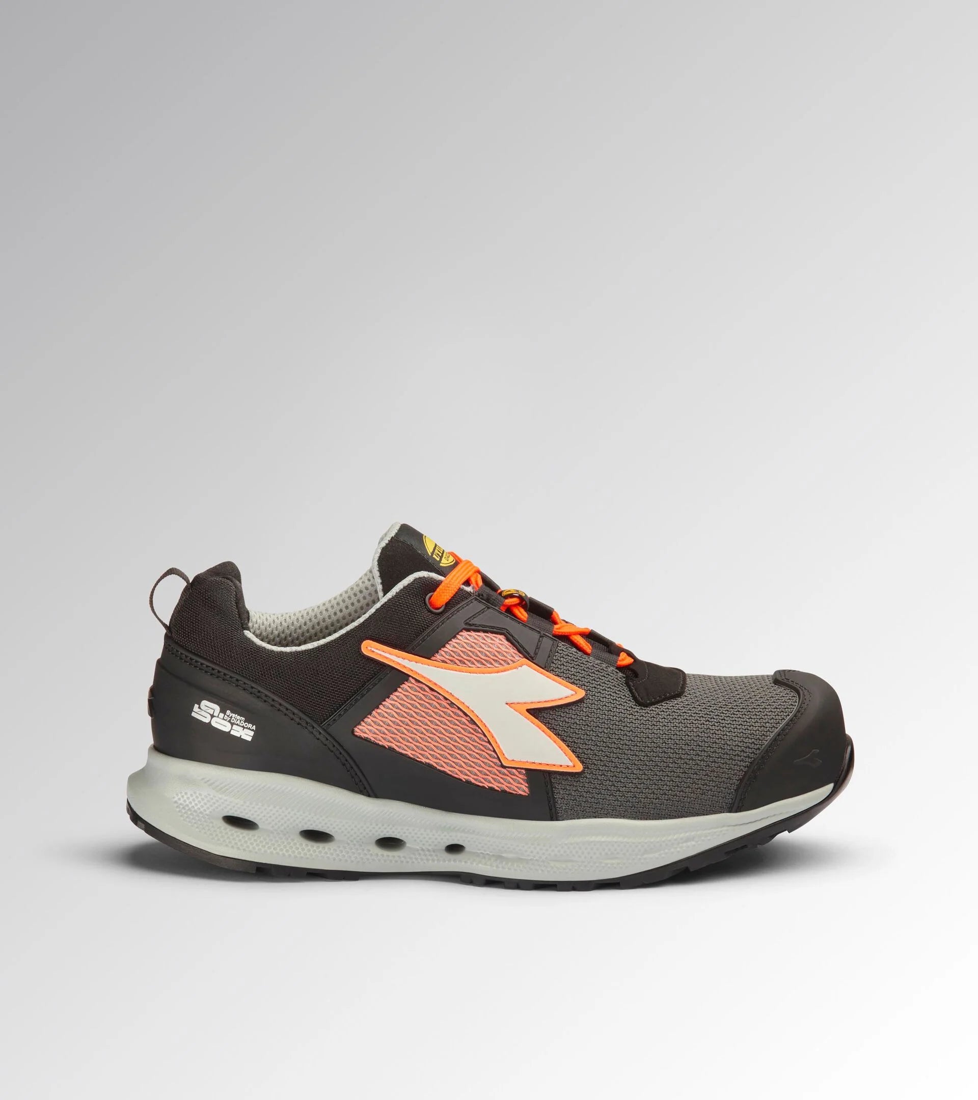 GLOVE A.BOX LOW GHOST S1PS-BLACK/ORANGE FLUO