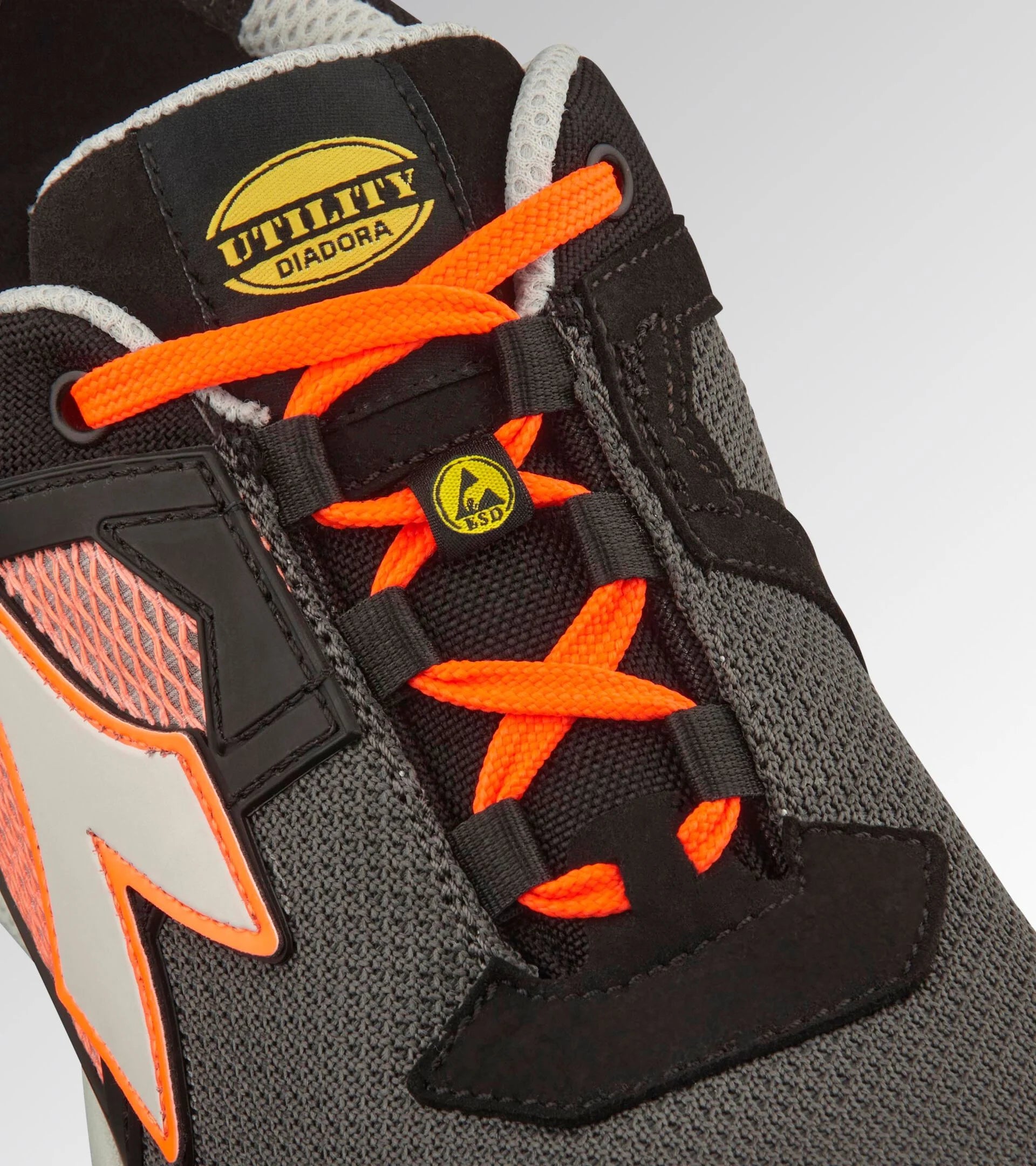 GLOVE A.BOX LOW GHOST S1PS-BLACK/ORANGE FLUO