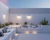 Proiettore led da esterno tondo 15W IP65 Bianco switch Beneito Faure 4957