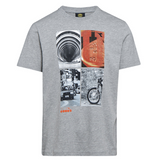 Diadora Utility T-SHIRT GRAPHIC ORGANIC GRIGIO MELANGE 176914 C5493