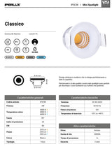 IPERLUX LED MINI SPOTLIGHT BIANCO AC85-265V 3W 3000K 310LM  incluso driver