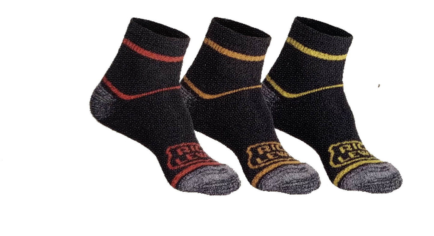 Set 3 Paia Calze da Lavoro Rica Lewis Sneakers NERO
