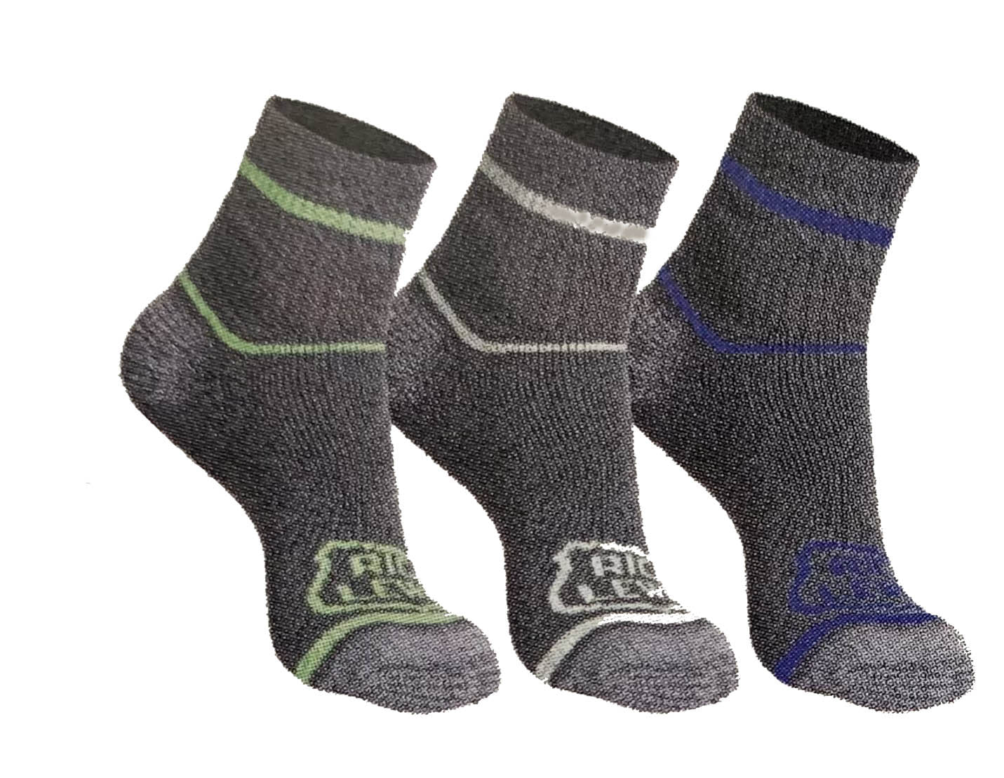 Set 3 Paia Calze da Lavoro Rica Lewis Sneakers GRIGIO