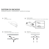 Faretto incasso gesso 9010 Belfiore GRU 4175.35 GU10 LED IP20