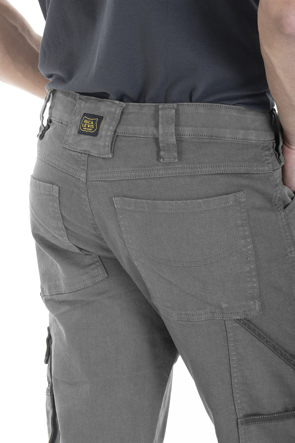 Pantaloni da lavoro elasticizzati comfort fit Rica Lewis JOBC 270 GRIGIO